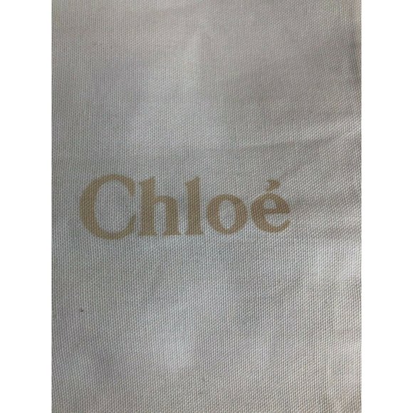 Chloe Dustbag Storage Drawstring Pouch White 13" x 7" - Picture 2 of 9